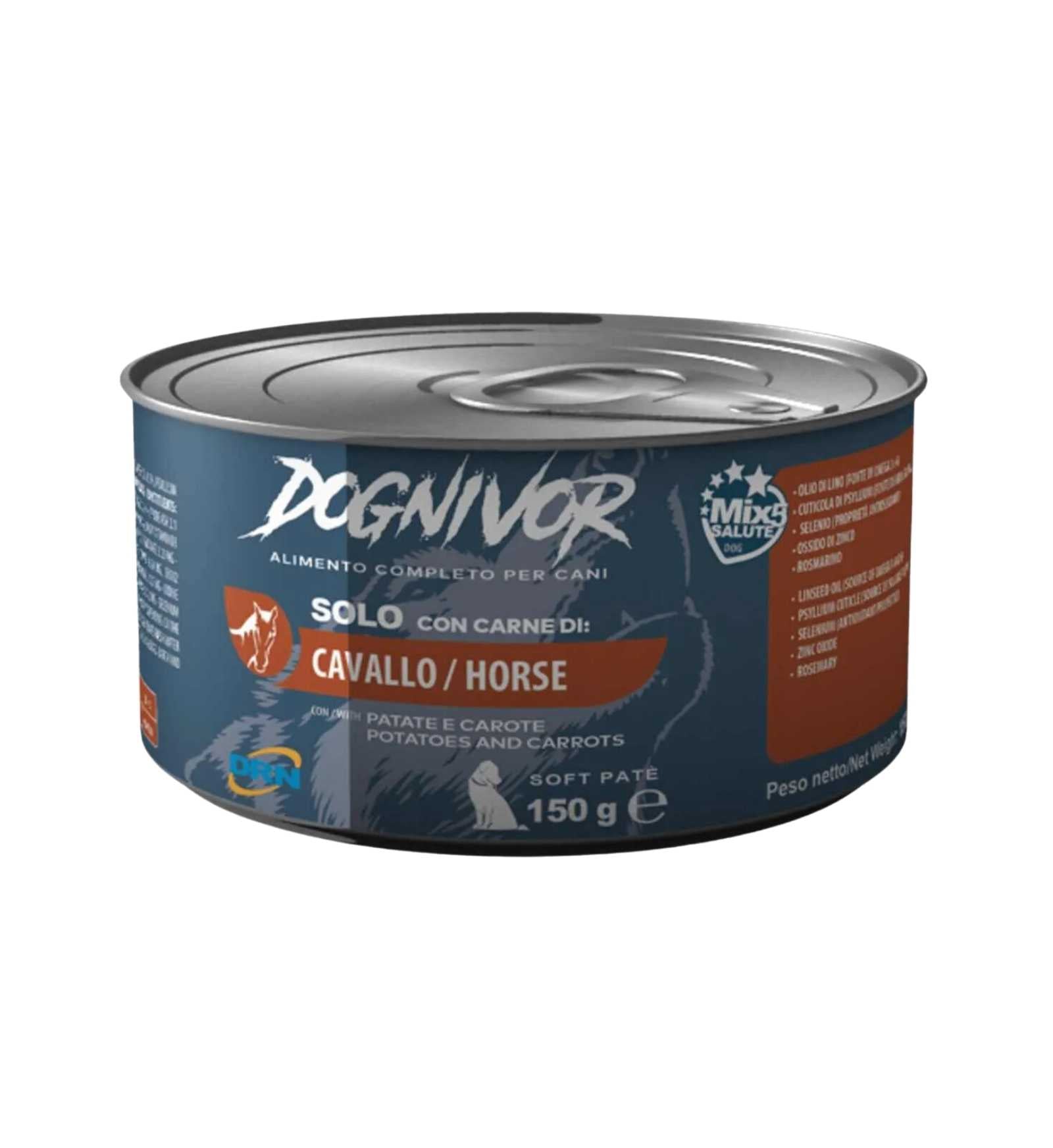 DRN CANE DOGNIVOR MORBIDO PATE' CAVALLO CON PATATE E CAROTE