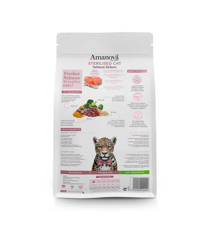 AMANOVA GATTO STERILIZZATO SENSITIVE SALMONE DELUXE