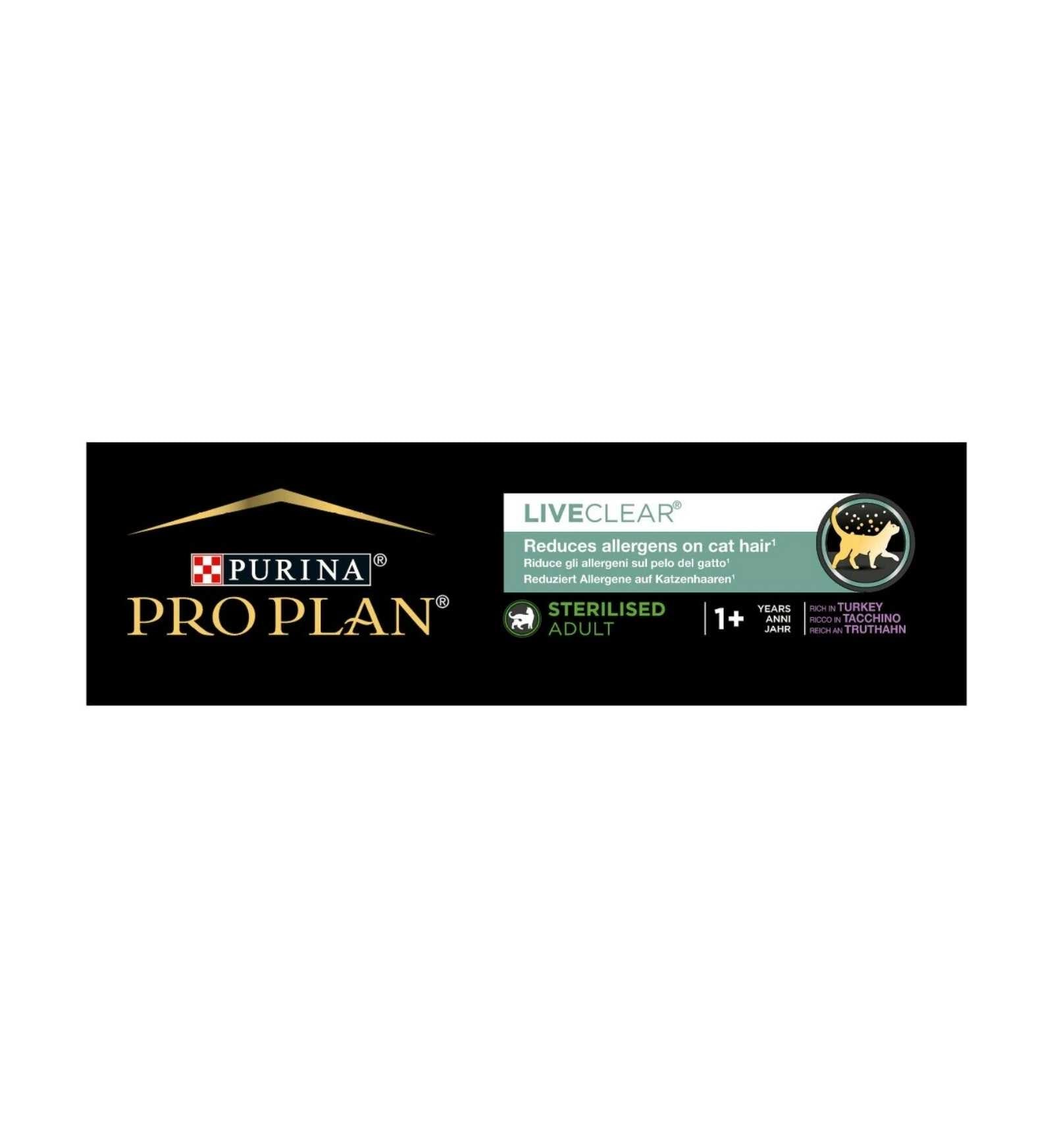 PURINA PRO PLAN GATTO LIVECLEAR STERILIZZATO AL TACCHINO DA 1,4 KG