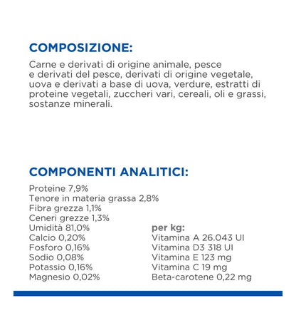 HILL'S SCIENCE PLAN GATTO ADULT STERILISED ALLA TROTA DA 85 GR IN BUSTA