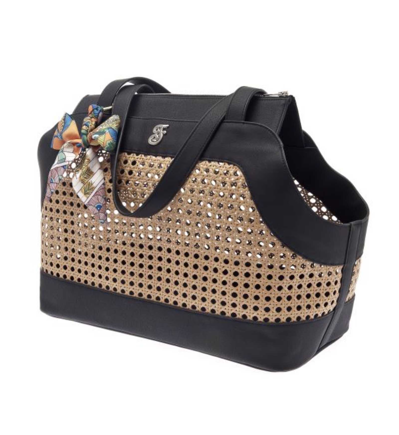 FERRIBIELLA CANE BORSA TRASPORTINO MUSA NERA 40 x 30 x 20 CM