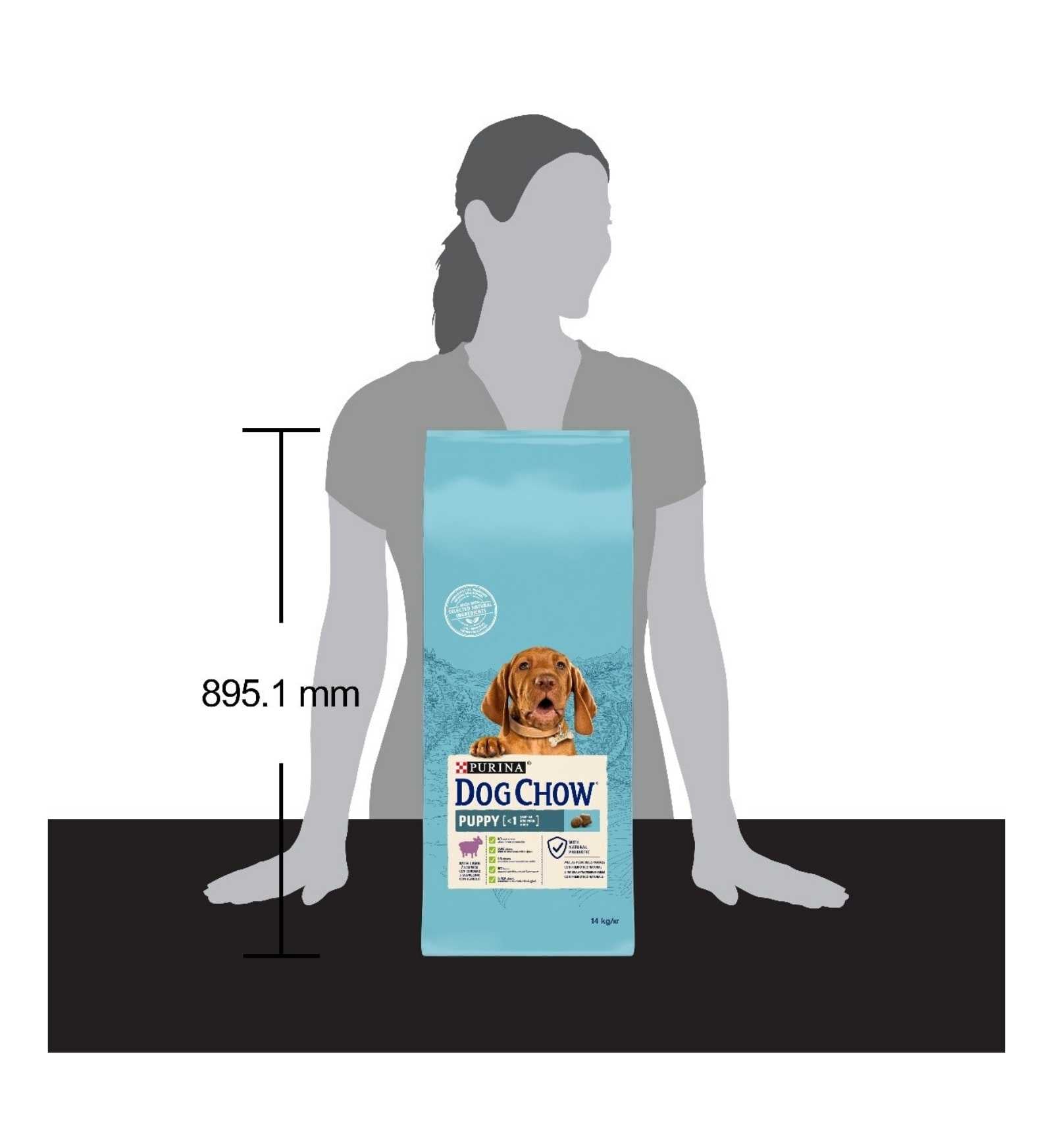 PURINA CHOW DOG TONUS CANE PUPPY MEDIUM ALL' AGNELLO DA 14 KG