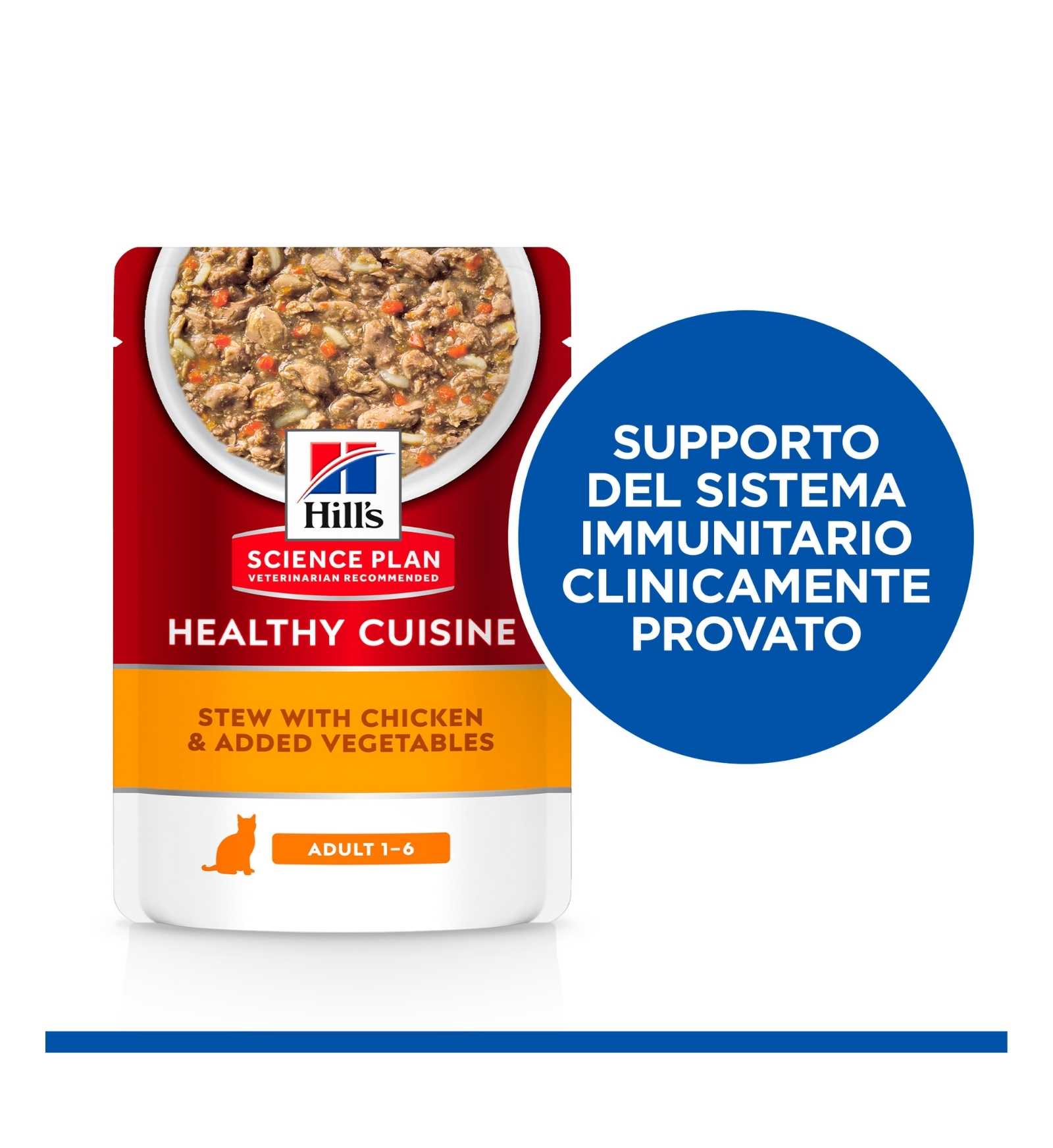 HILL'S SCIENCE PLAN GATTO ADULT HEALTY CUISINE POLLO E VERDURE DA 80 GR IN BUSTA
