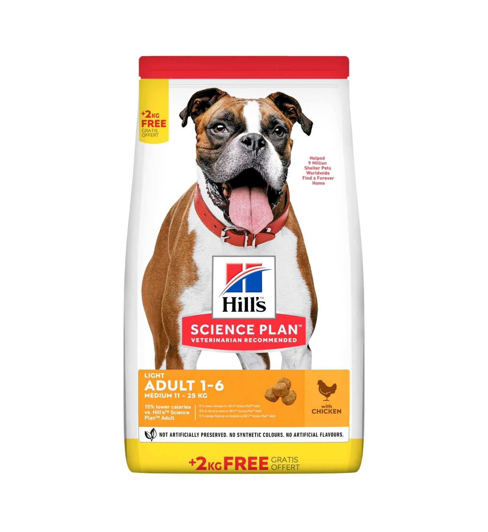 HILL'S SCIENCE PLAN CANE ADULT MEDIUM LIGHT POLLO DA 2,5 KG