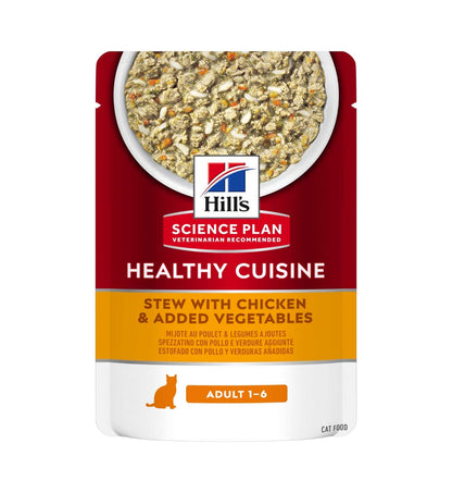 HILL'S SCIENCE PLAN GATTO ADULT HEALTY CUISINE POLLO E VERDURE DA 80 GR IN BUSTA