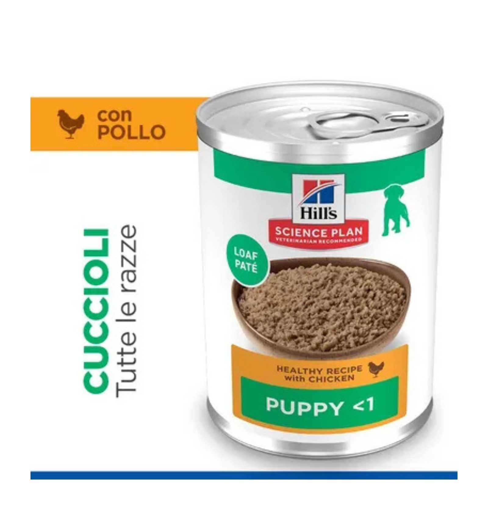 HILL'S SCIENCE PLAN CANE PUPPY MEDIUM AL POLLO DA 370 GR IN LATTINA