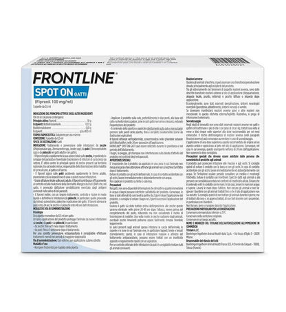 FRONTLINE GATTO SPOT ON ANTIPARASSITARIO 3 PIPETTE