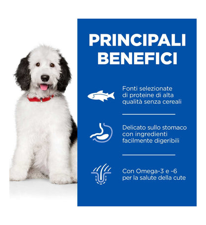 HILL'S  SCIENCE PLAN  CANE  HYPOALLERGENIC  ADULT  LARGE SALMONE 14KG