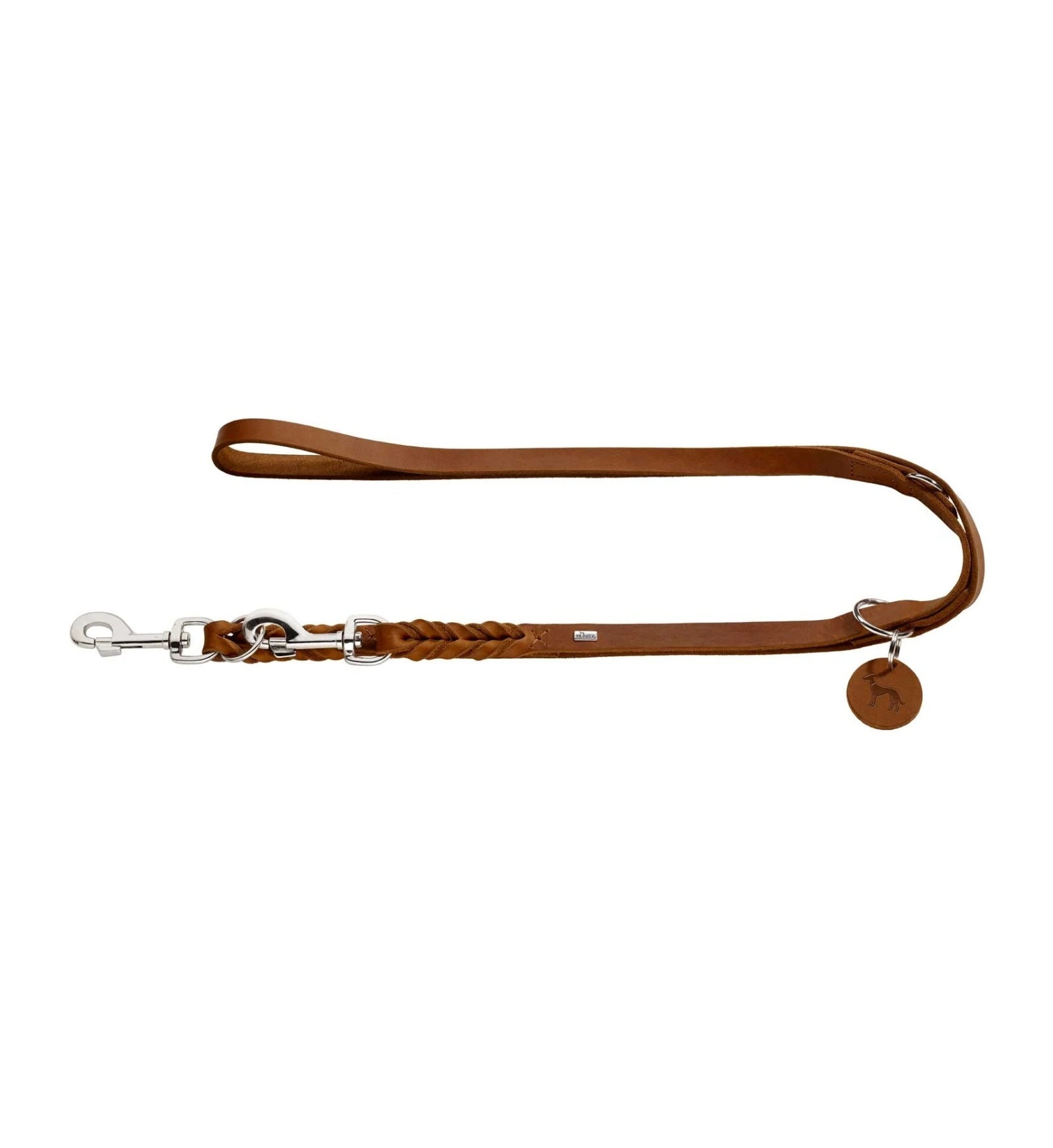 HUNTER CANE GUINZAGLIO DA ADDESTRAMENTO SOLID EDUCATION MIS 18/250 COLORE COGNAC