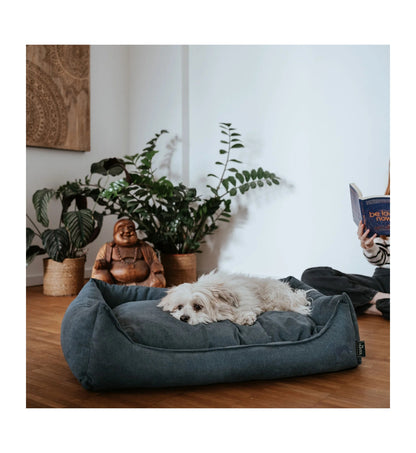 HUNTER CANE SOFA EIBY 60 x 40 CM BLU
