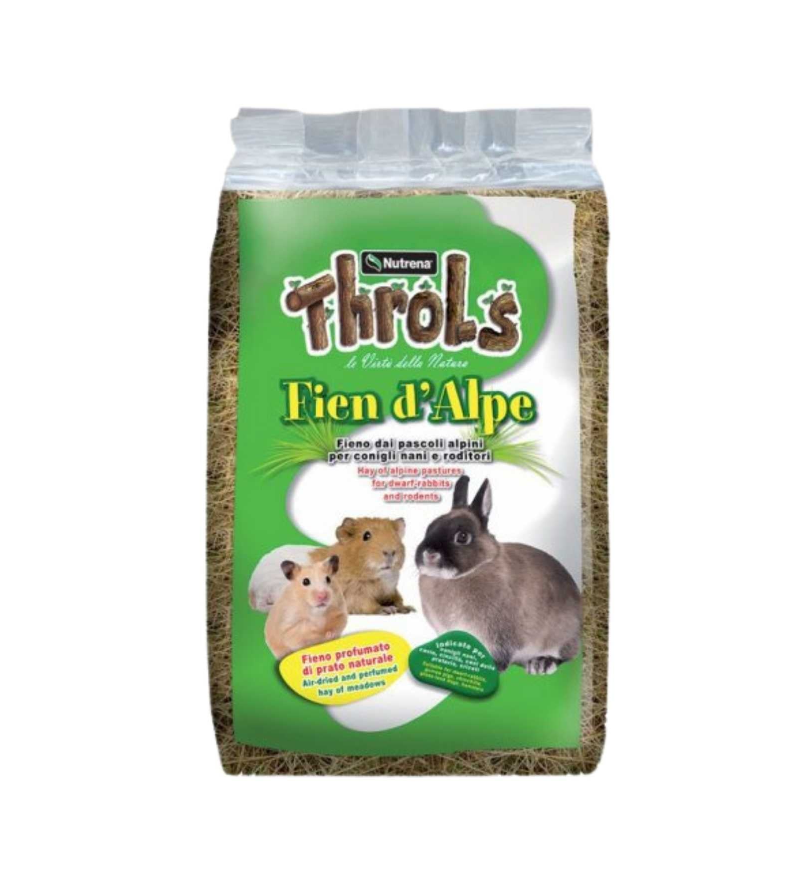 RAGGIO DI SOLE THROLS FIEN D'ALPE FIENO PER CONIGLI E RODITORI DA 1 KG