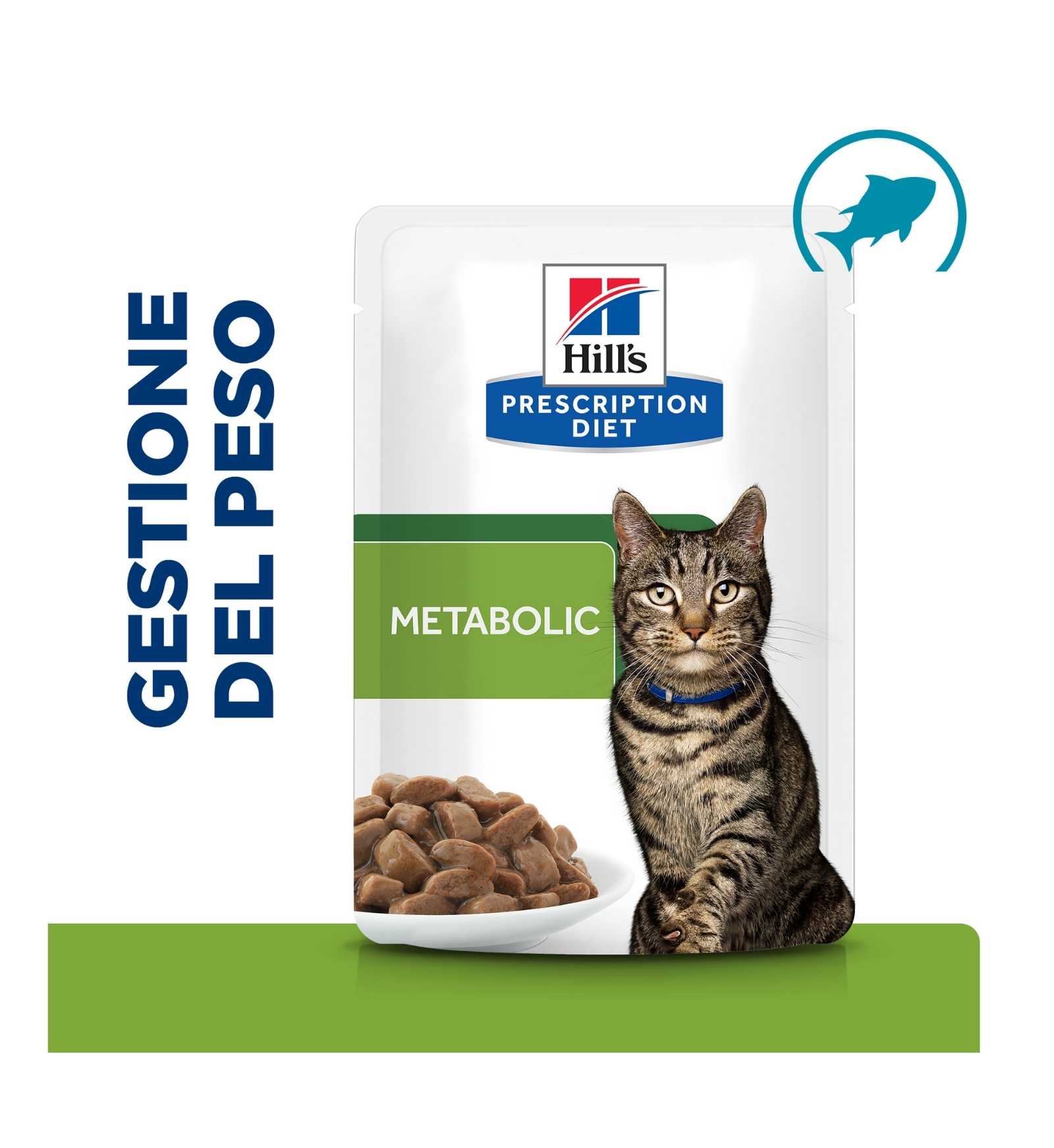 HILL'S PRESCRIPTION DIET GATTO METABOLIC PESCE OCEANICO DA 85 GR IN BUSTA