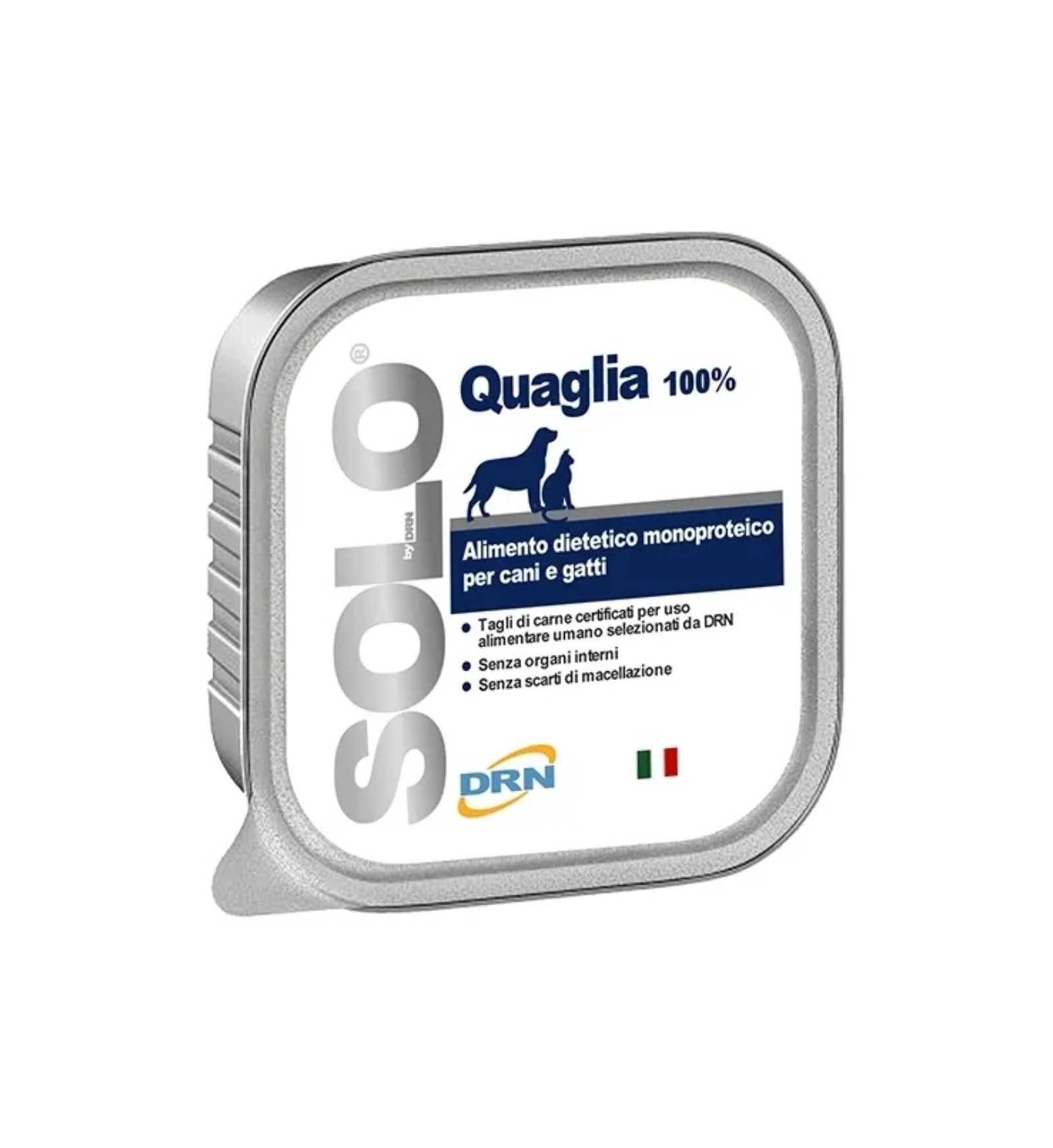 DRN SOLO QUAGLIA MONOPROTEICO IN VASCHETTA