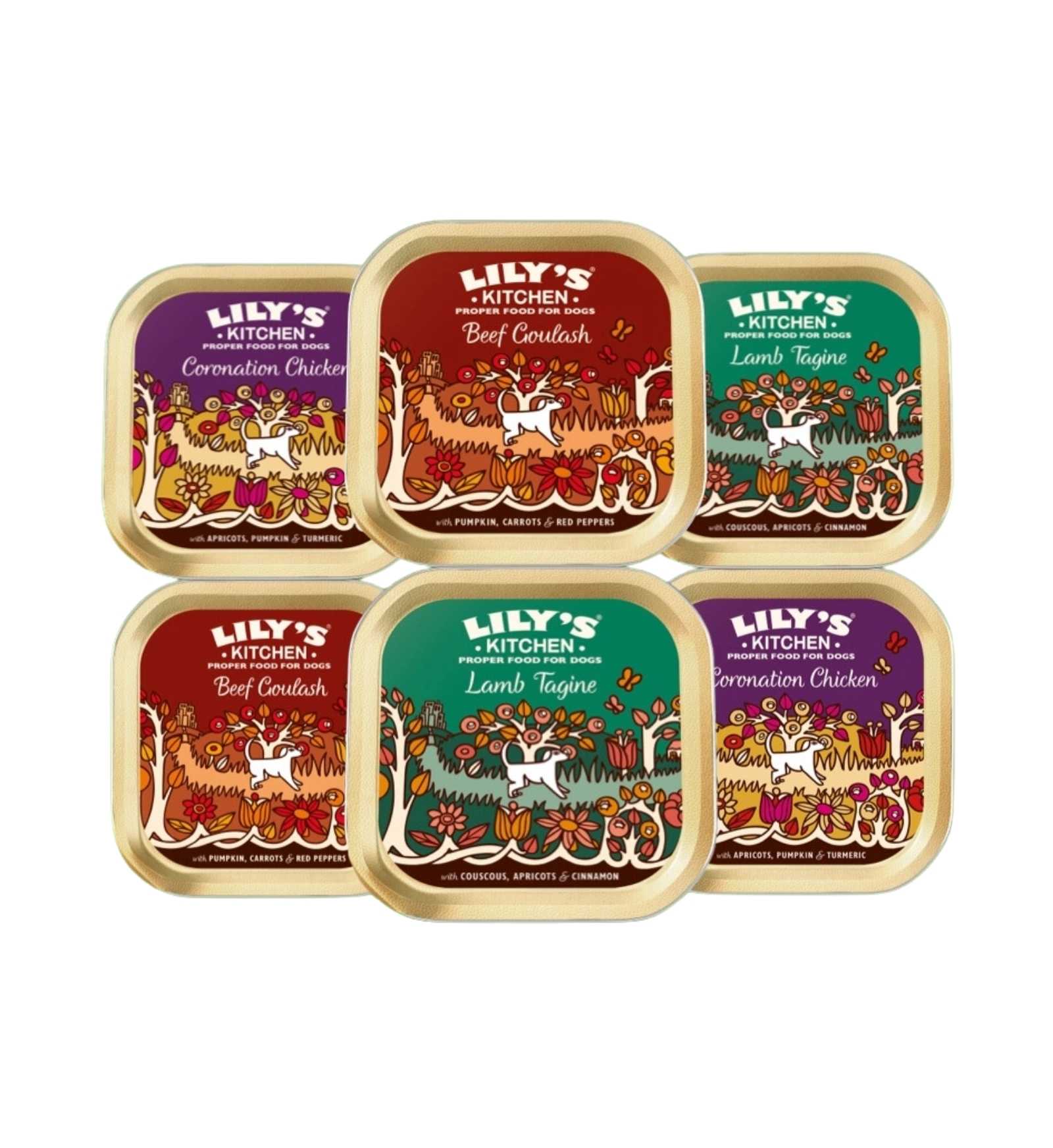 LILY'S KITCHEN CANE ADULT GRAIN FREE MULTIPACK DA 150 GR X 6 PEZZI IN VASCHETTA
