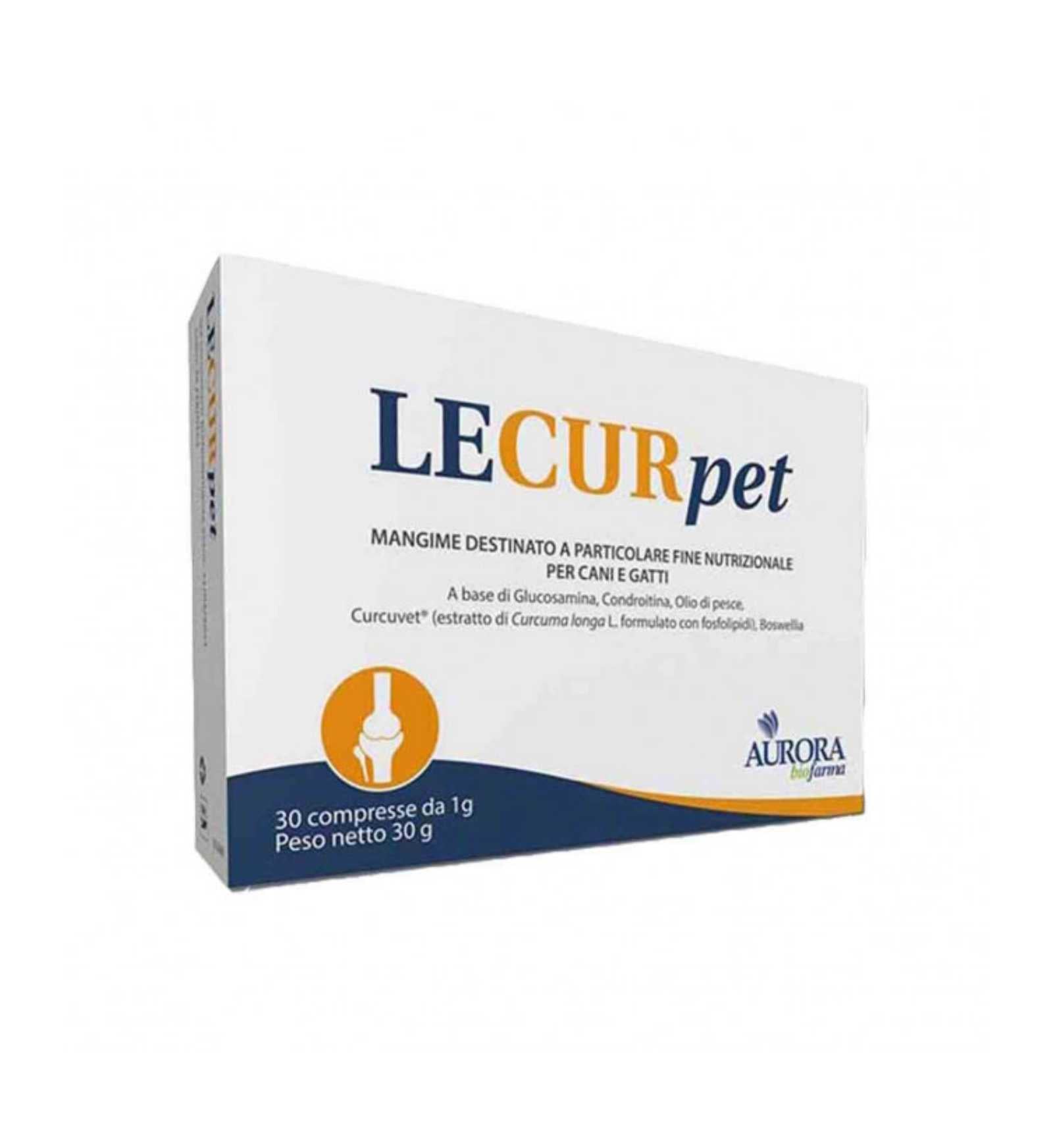 AURORA BIOFARMA LECURPET PER CANE E GATTO 30 COMPRESSE