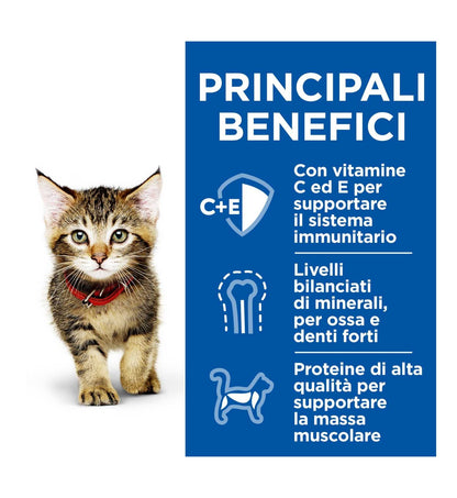 HILL'S SCIENCE PLAN GATTO KITTEN HEALTY CUISINE POLLO E  PESCE OCEANICO MULTIPACK 12 BUSTE DA 80 GR
