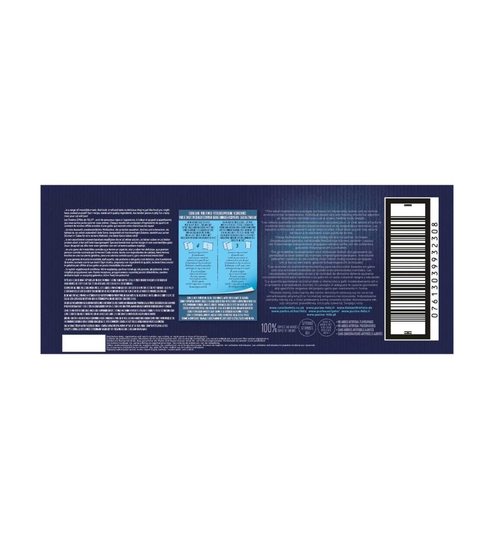 PURINA FELIX GATTO SELEZIONE MISTA  POLLO TONNO SALMONE MANZO 44 BUSTE DA 85 GR