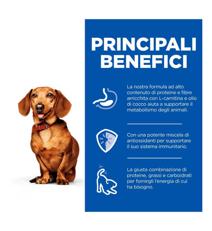 HILL'S SCIENCE PLAN CANE ADULT SMALL & MINI PERFECT WEIGHT MOUSSE AL TACCHINO DA 200 GR IN LATTINA