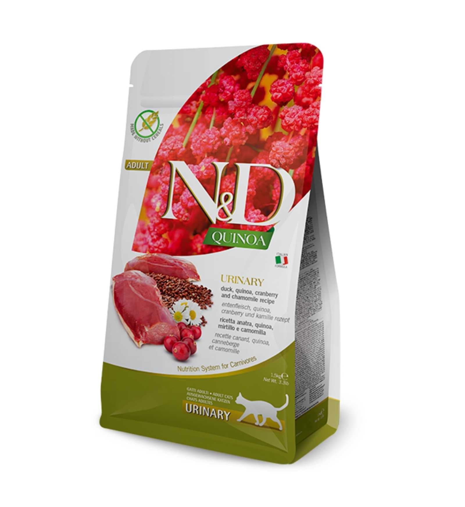 FARMINA N&D QUINOA GATTO URINARY ADULT ANATRA