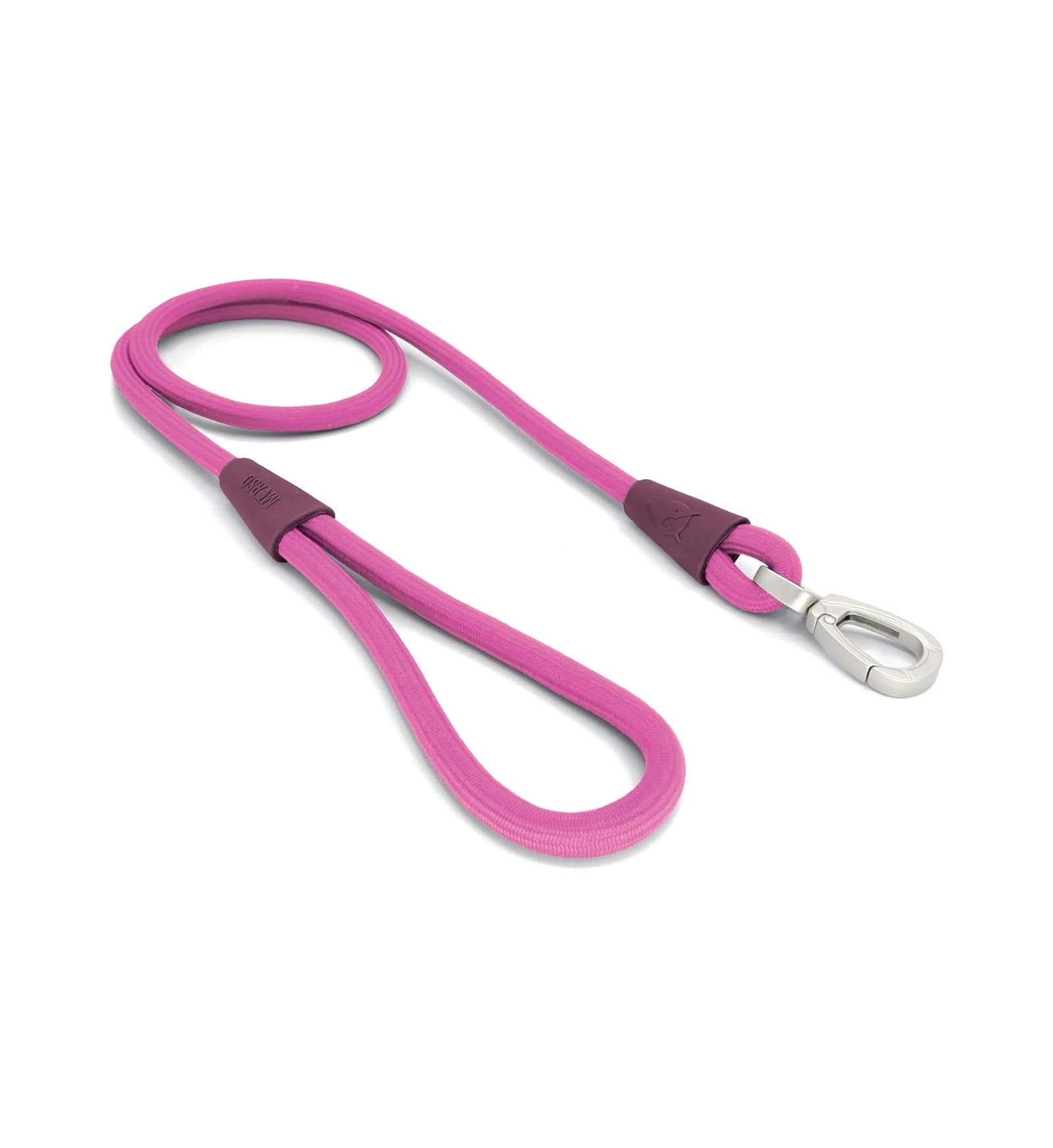 MORSO CANE GUINZAGLIO CORDA FUCSIA PRUGNA 120 CM