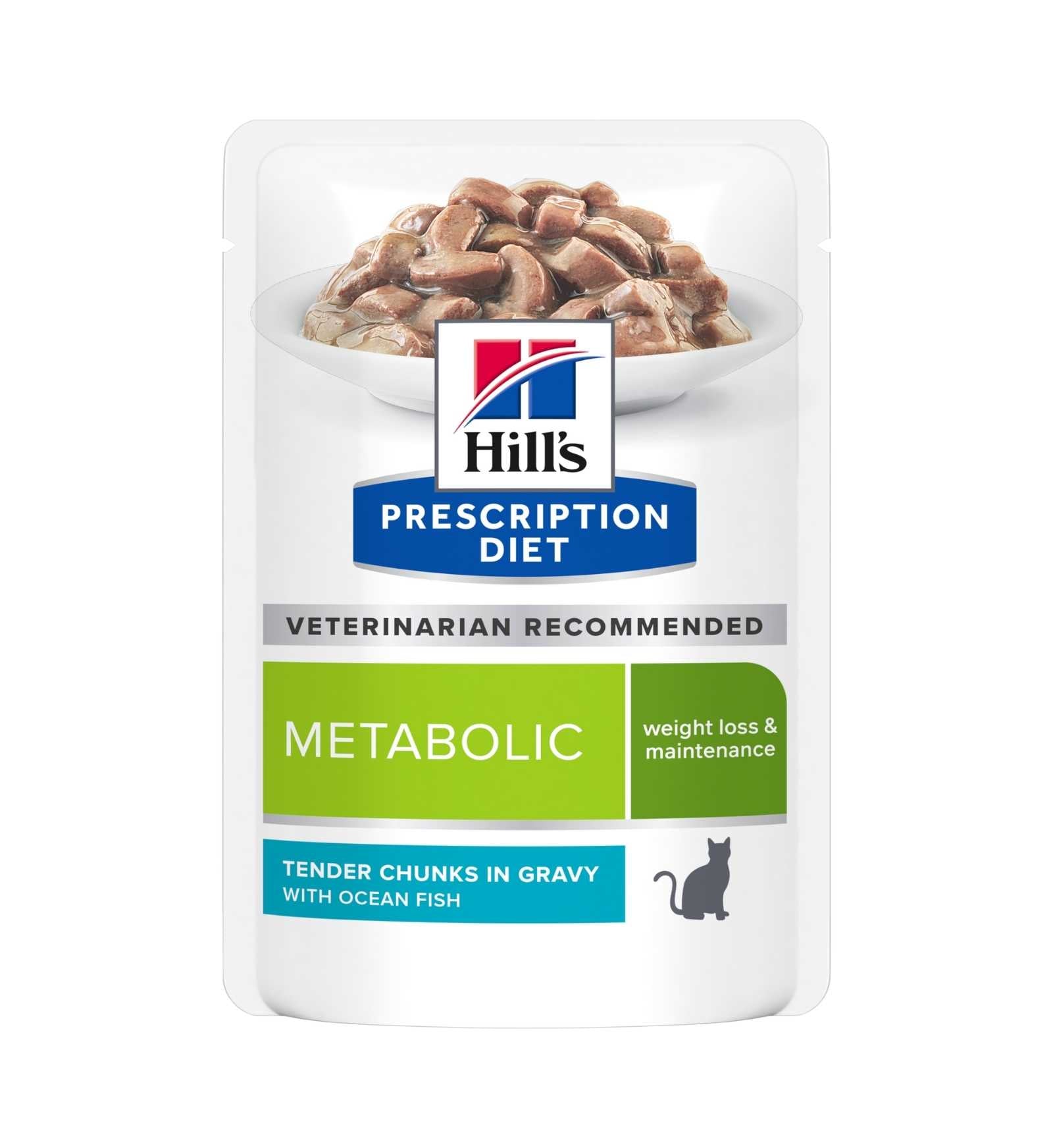 HILL'S PRESCRIPTION DIET GATTO METABOLIC PESCE OCEANICO DA 85 GR IN BUSTA