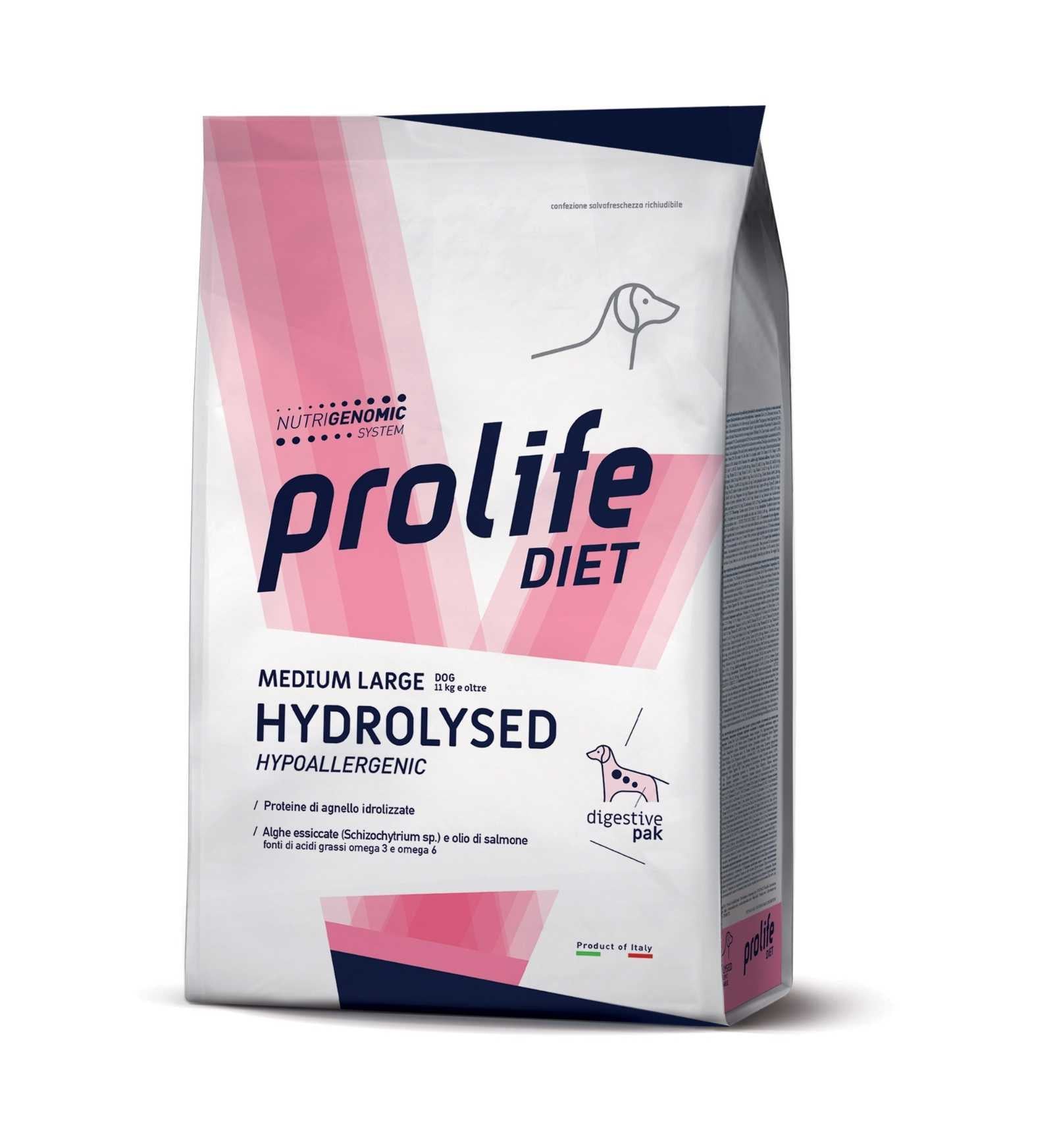 PROLIFE VETERINARY FORMULA CANE HYDROLISED MEDIUM LARGE AGNELLO DA 2 KG
