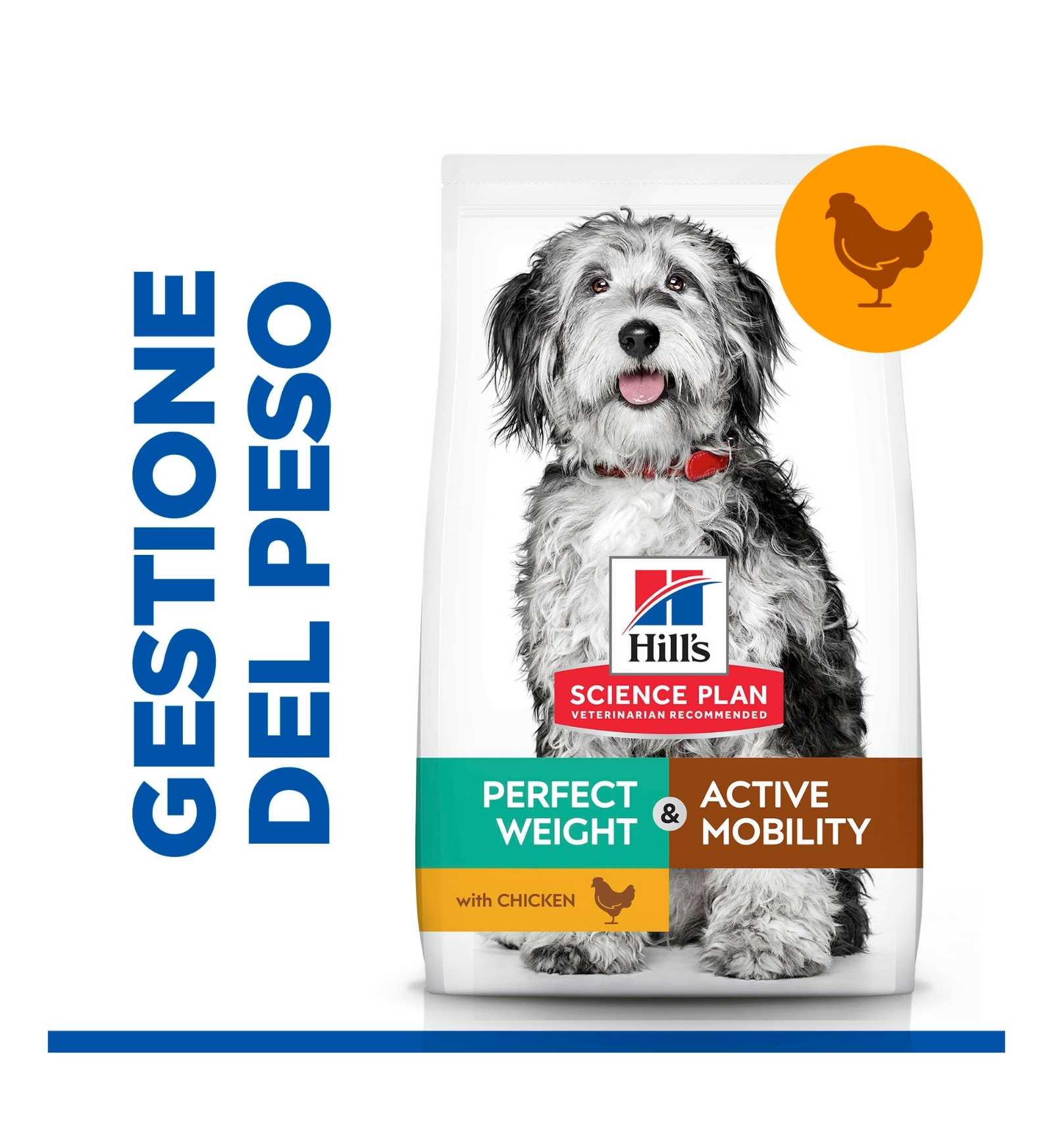 HILL'S SCIENCE PLAN CANE ADULT MEDIUM PERFECT WEIGHT MOBILITY DA 2,5 KG