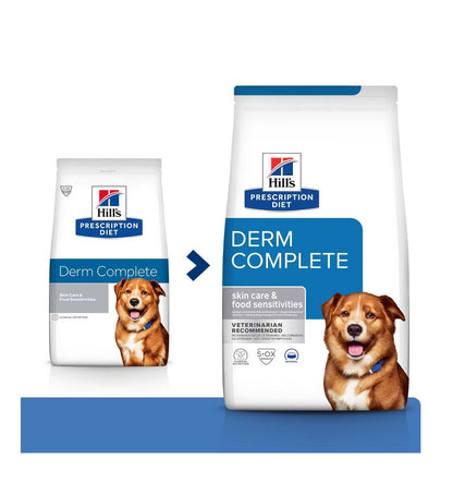 HILL'S  PRESCRIPTION DIET CANE  DERM COMPLETE SKIN CARE & FOOD SENSITIVITIES ADULT