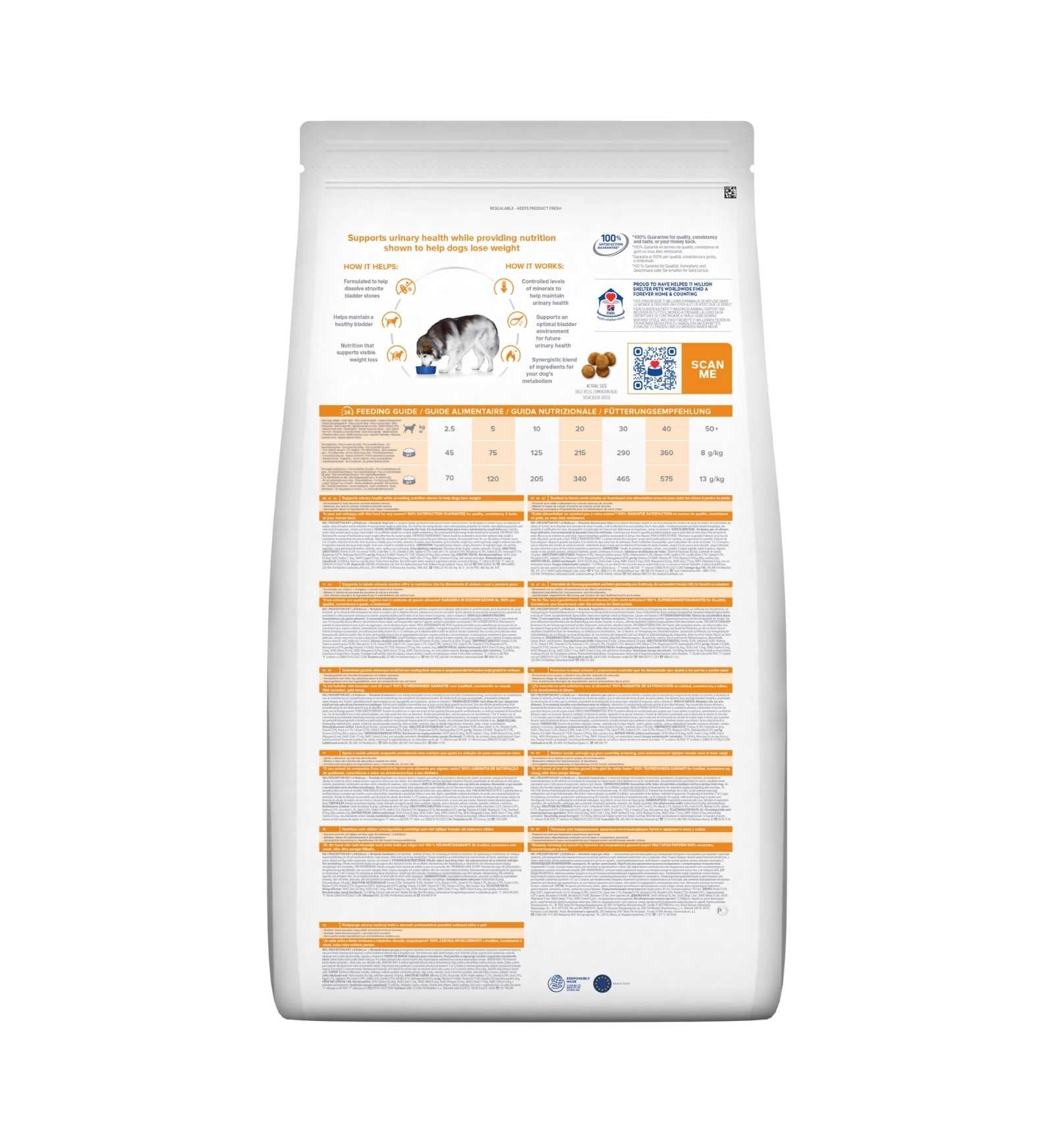 HILL'S  PRESCRIPTION DIET CANE  C/D MULTICARE URINARY + METABOLIC 12KG
