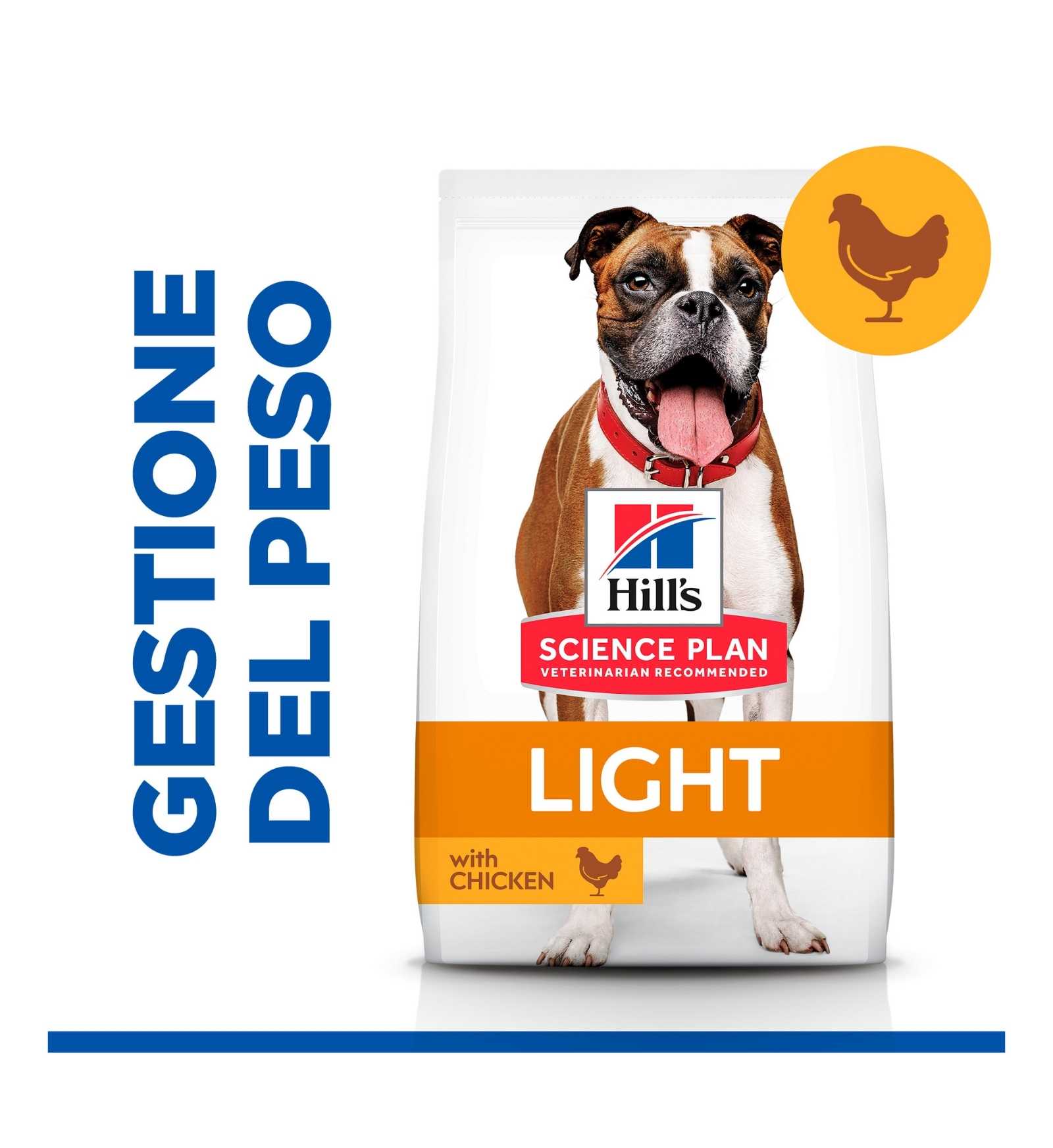 HILL'S SCIENCE PLAN CANE ADULT MEDIUM LIGHT POLLO DA 2,5 KG