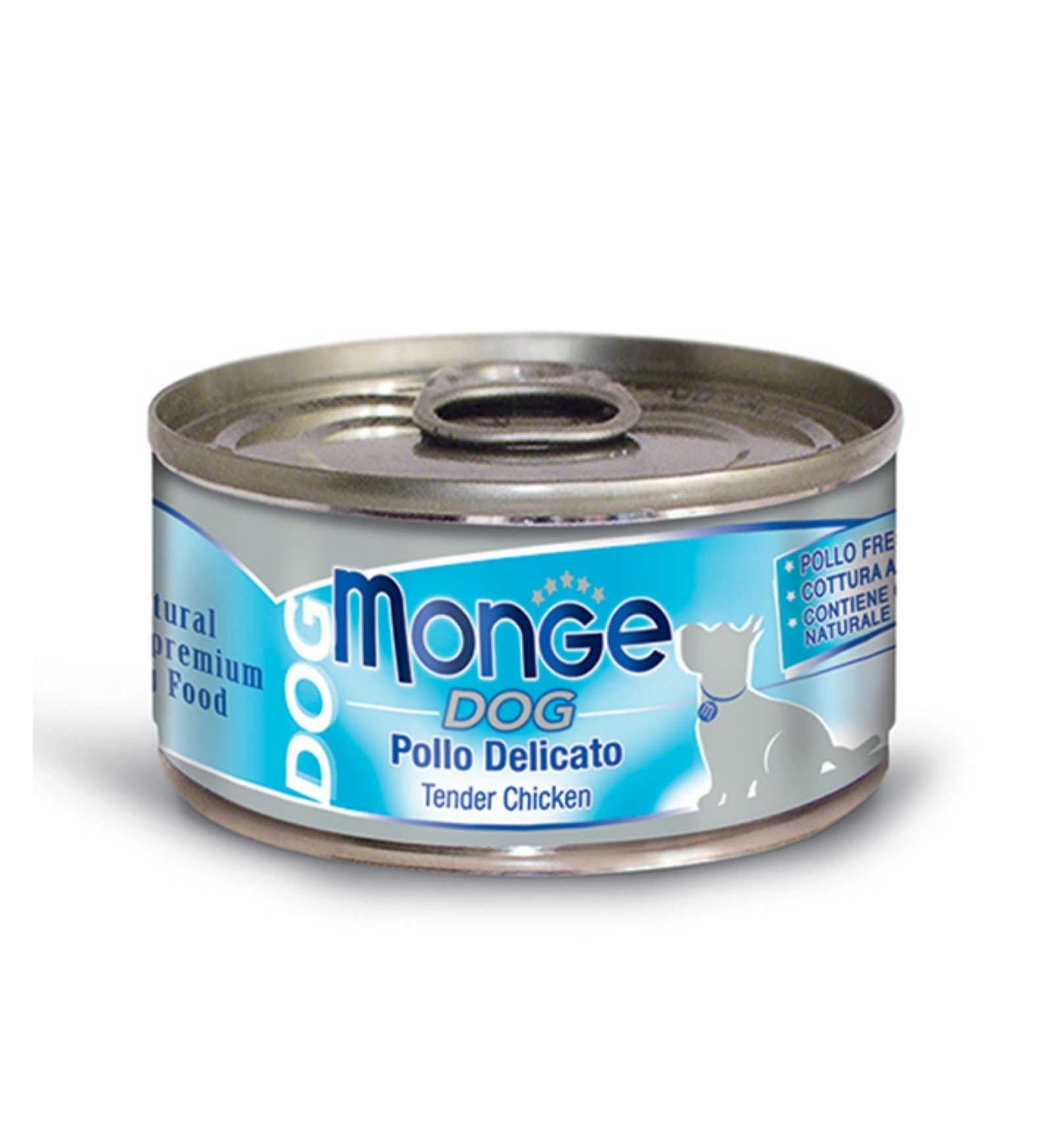 MONGE CANE NATURAL CON POLLO DELICATO DA 95 GR IN LATTINA