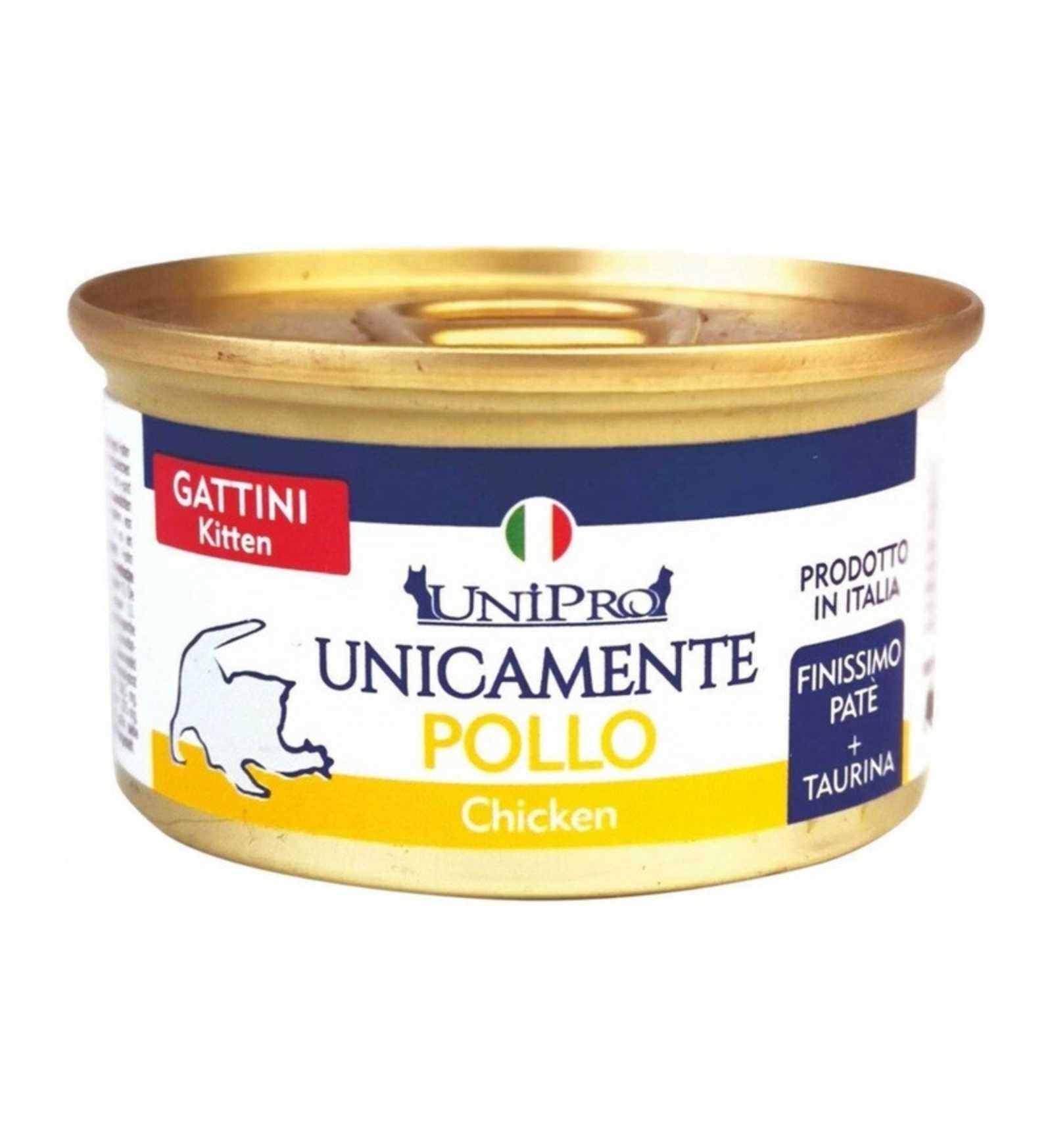 UNIPRO UNICAMENTE GATTINI POLLO MONOPROTEICO 85 GR
