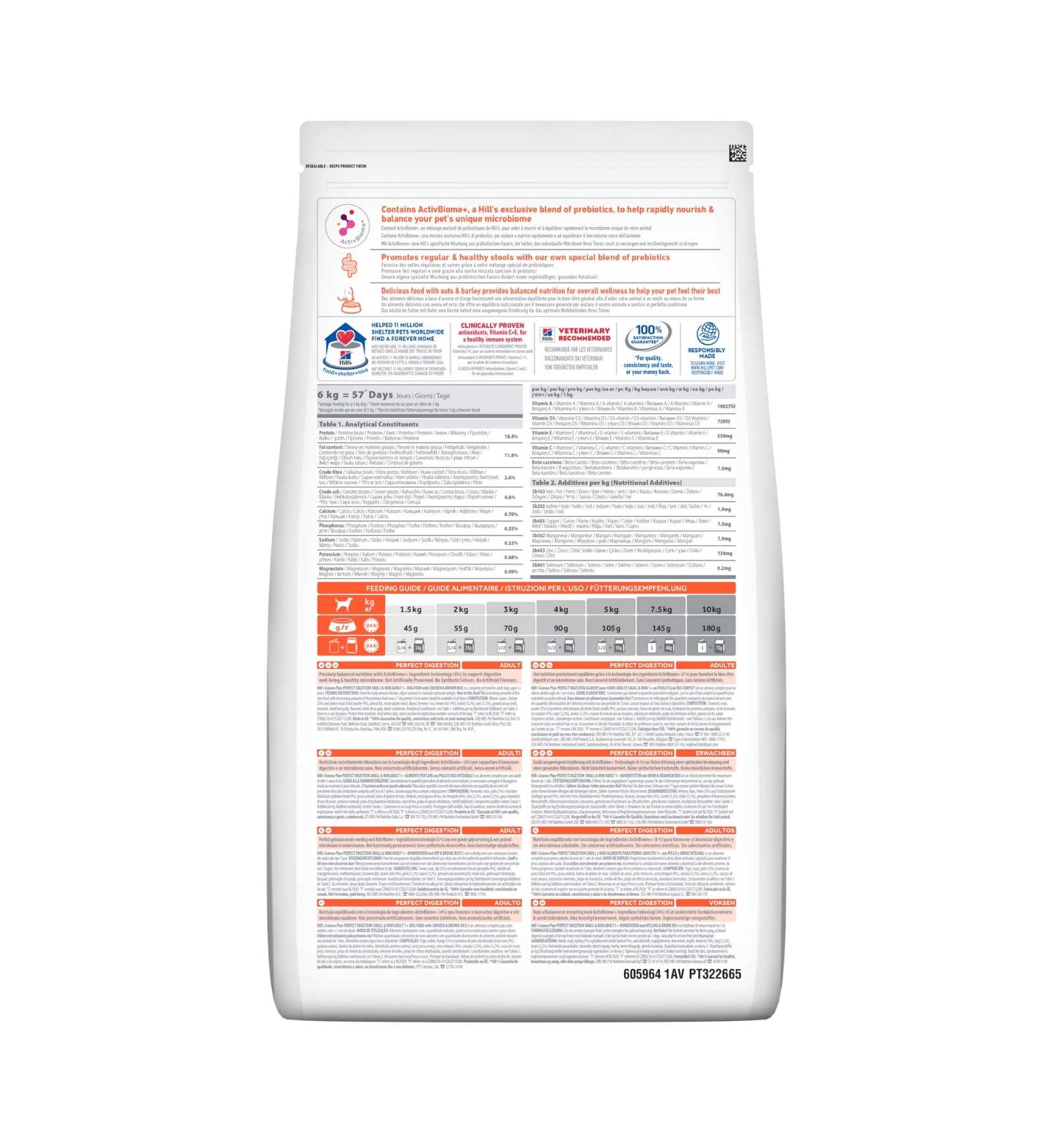 HILL'S SCIENCE PLAN CANE ADULT SMALL & MINI PERFECT DIGESTION DA 1,5 KG
