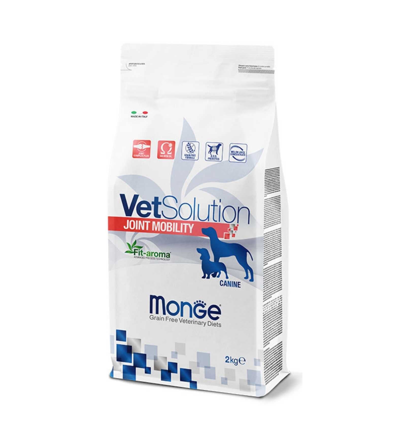 MONGE VETSOLUTION CANE GRAIN FREE VETERINARY DIET MOBILITY DA 12 KG