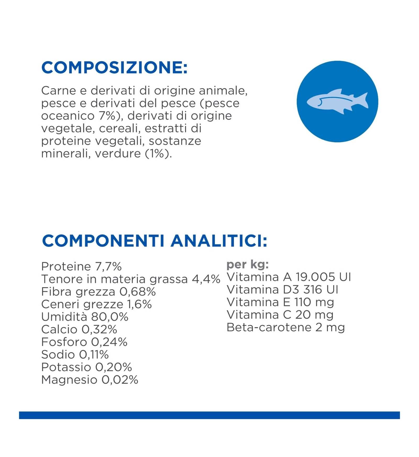 HILL'S SCIENCE PLAN GATTO KITTEN HEALTY CUISINE POLLO E  PESCE OCEANICO MULTIPACK 12 BUSTE DA 80 GR