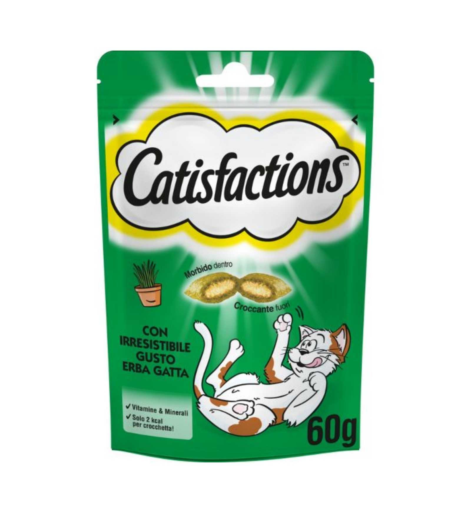 CATISFACTION GATTO CON ERBA GATTA DA 60 GR