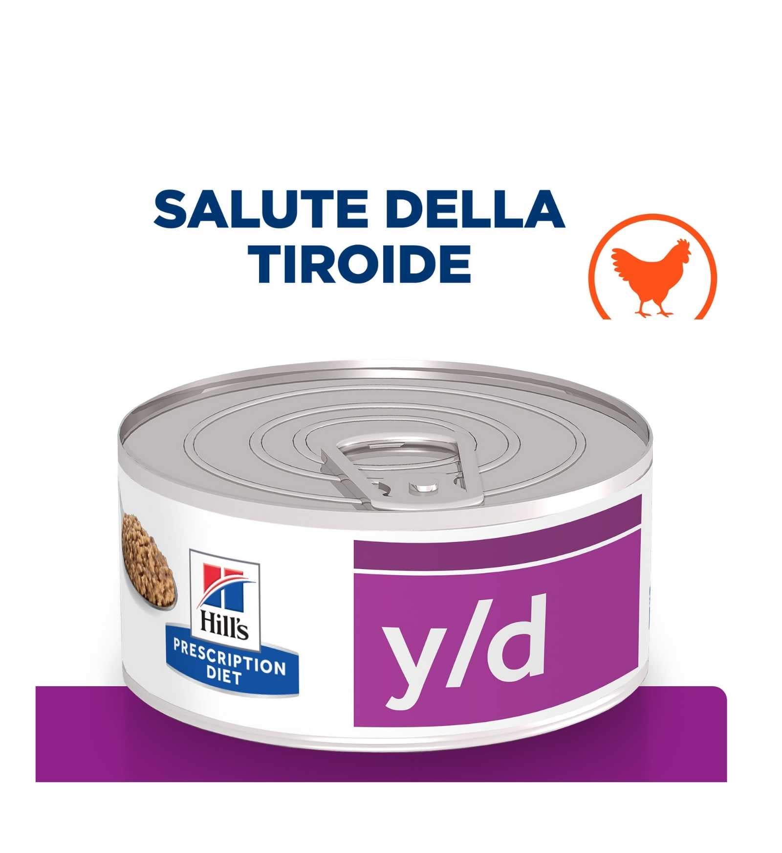 HILL'S PRESCRIPTION DIET GATTO Y/D DA 156 GR IN LATTINA