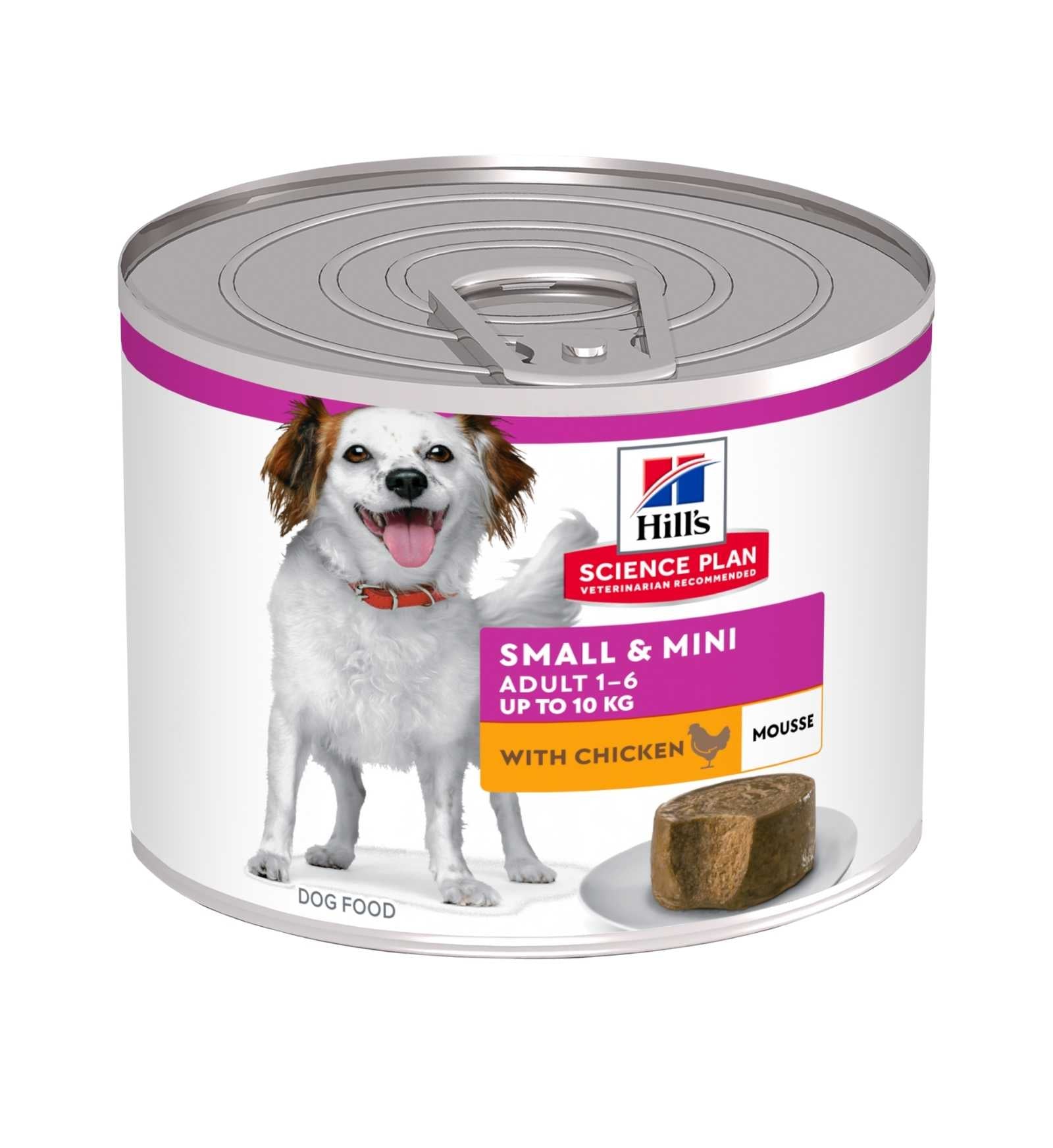 HILL'S SCIENCE PLAN CANE ADULT SMALL & MINI MOUSSE AL POLLO DA 200 GR IN LATTINA