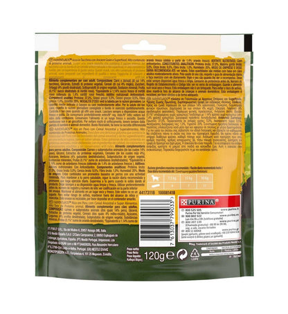 PURINA ADVENTUROS SNACK CANE RICCO IN TACCHINO CON ANCIENT GRAIN E SUPERFOOD DA 120 GR