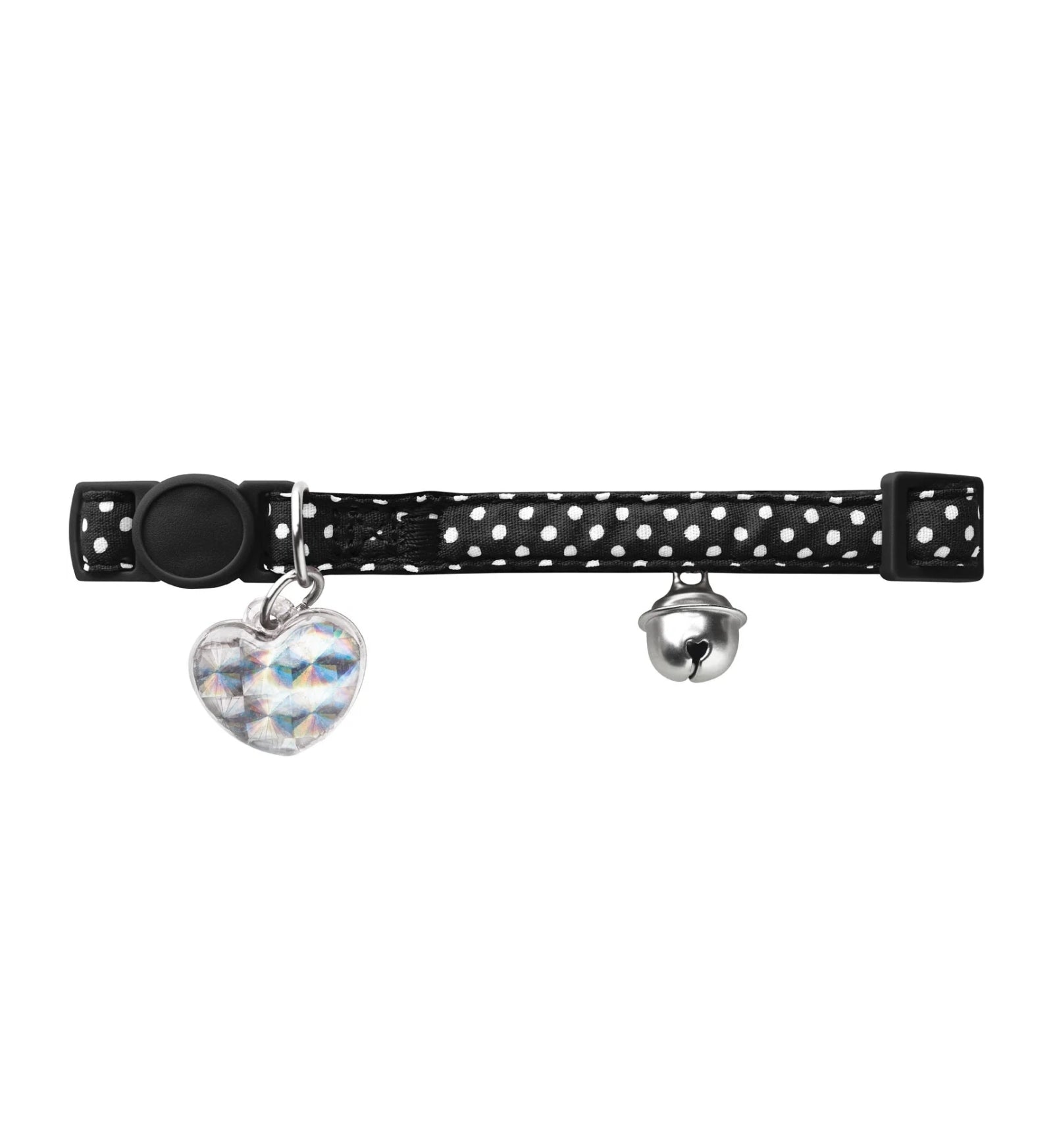 COLLARE GLOSSY CANE/GATTO POIS NERO