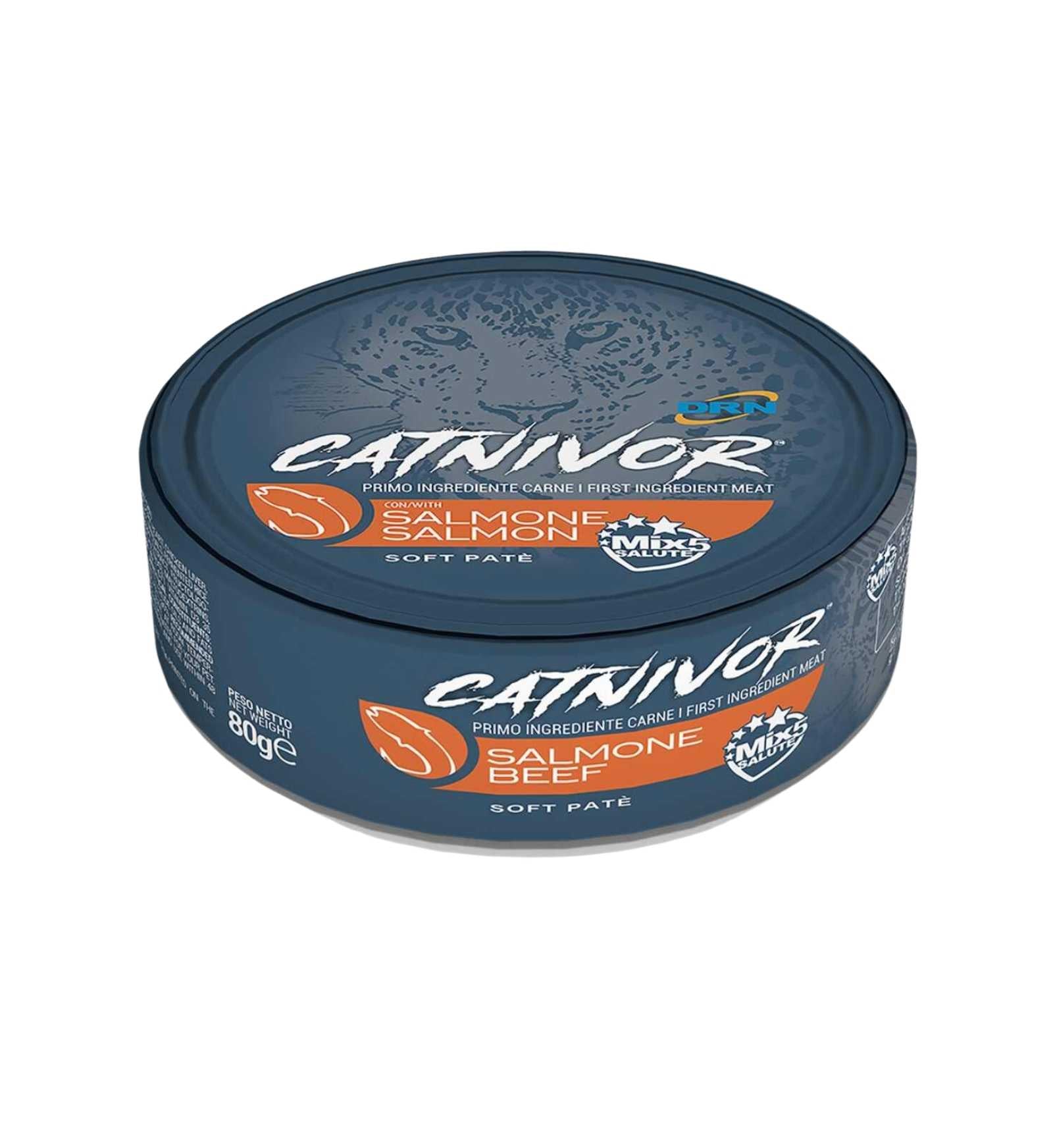 DRN GATTO CATNIVOR MORBIDO PATE' CON SALMONE DA 80 GR