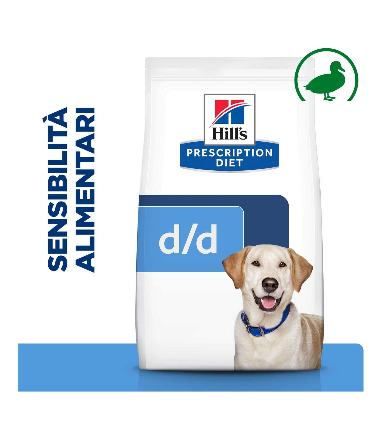 HILL'S  PRESCRIPTION DIET CANE  D/D FOOD SENSITIVITIES ANATRA E RISO 12KG