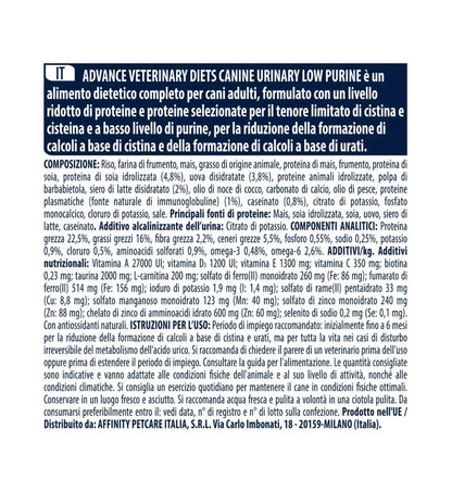 ADVANCE CANE ADULT URINARY LOW PURINE DA 12 KG