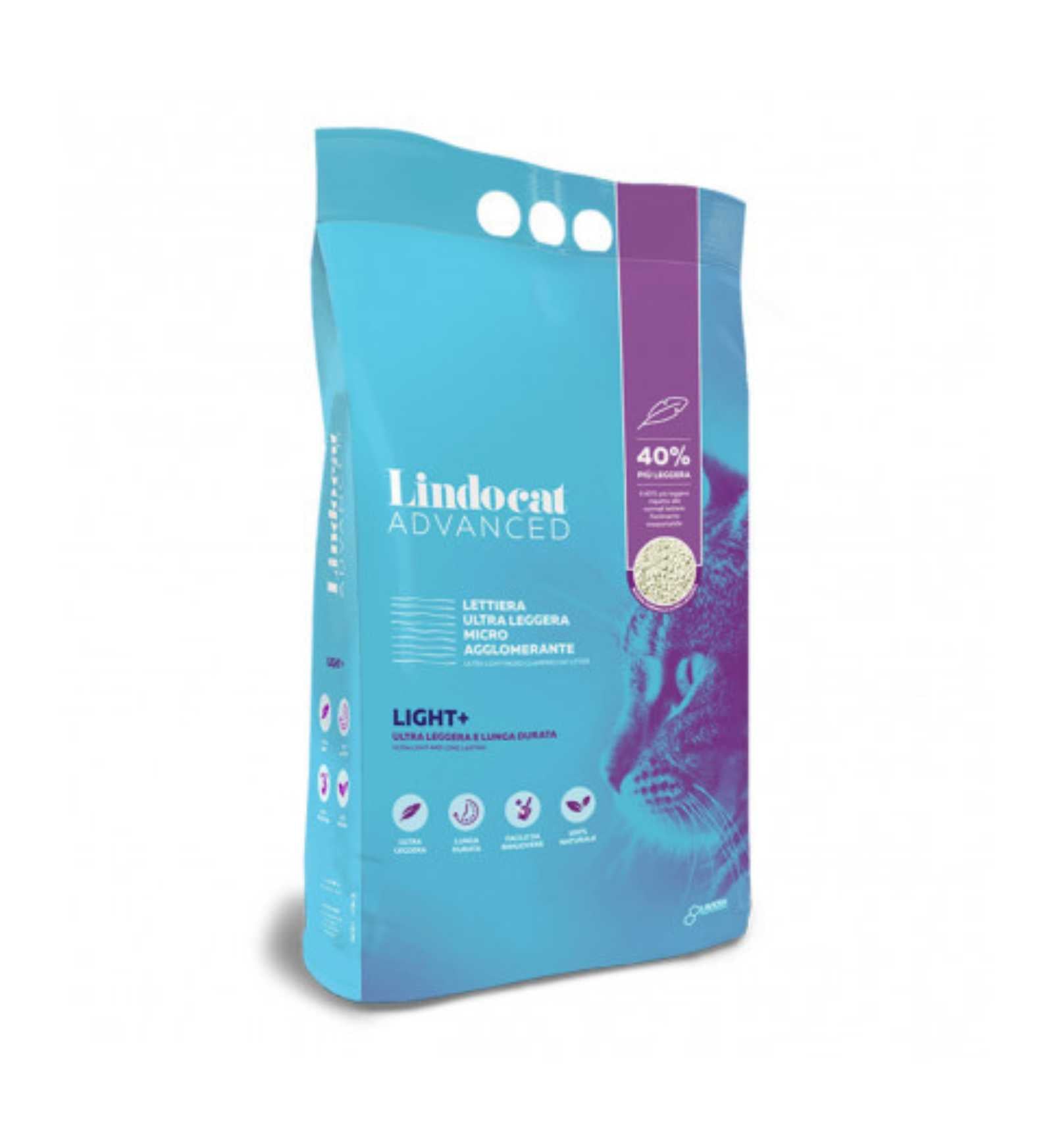 LAVIOSA GATTO LETTIERA AGGLOMERANTE LINDOCAT ADVANCED LIGHT PLUS DA 7 LITRI