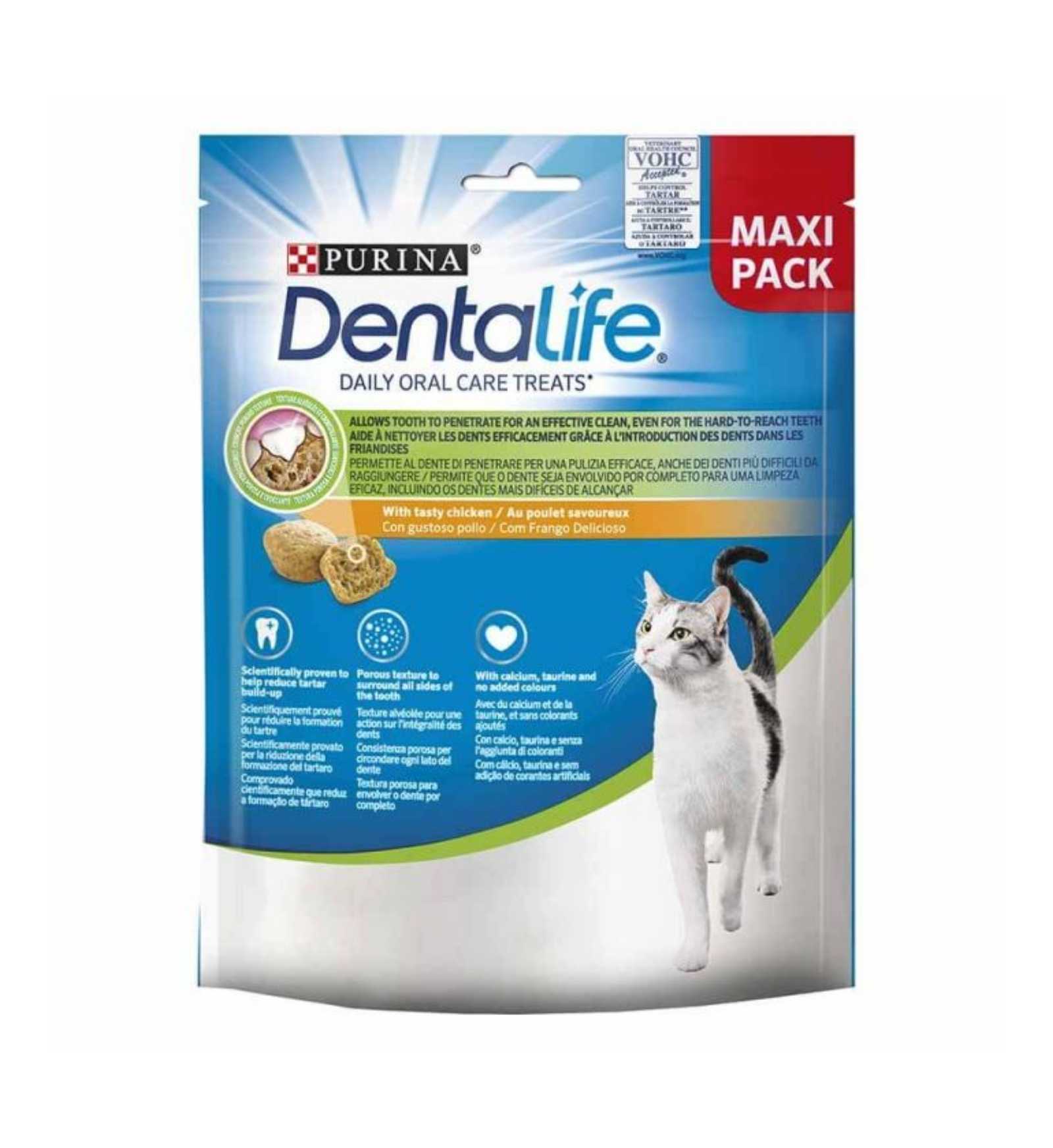 PURINA DENTALIFE SNACK GATTO DAILY ORALCARE POLLO DA 140 GR