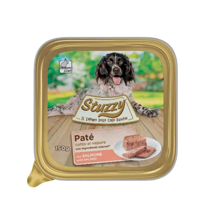 STUZZY CANE CON SALMONE DA 150 GR IN VASCHETTA