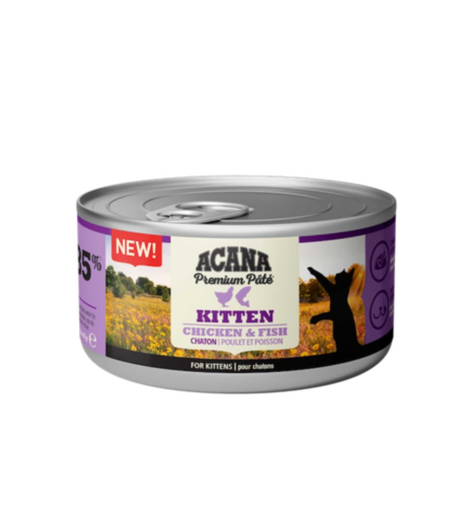 ACANA GATTO KITTEN PATE'  DA 85 GR IN LATTINA
