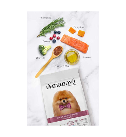 AMANOVA CANE ADULT MINI SENSITIVE SALMONE DELUXE