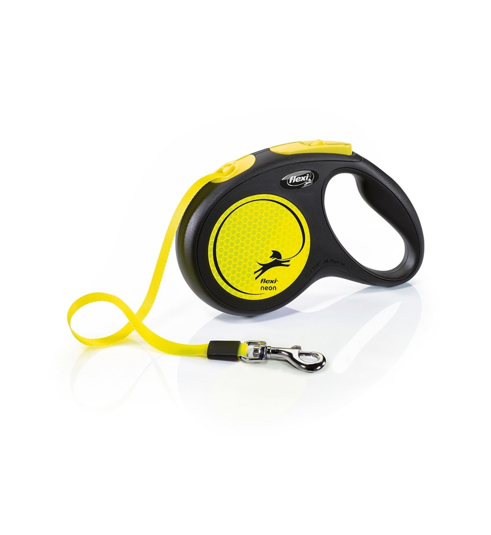 FLEXI CANE GUINZAGLIO NEW NEON FETTUCCIA M 5 METRI MAX 25 KG GIALLO