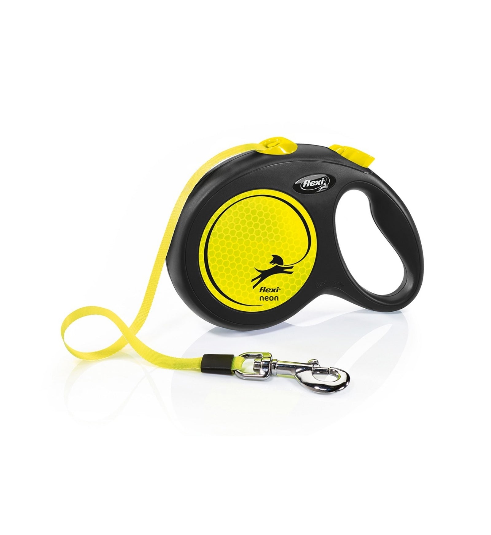 FLEXI CANE GUINZAGLIO NEW NEON FETTUCCIA L MAX 20 KG 5M GIALLO